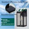 MDENLT Solar Wall Lights Outdoor Waterproof Aluminum Solar Sconce Lights