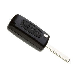JONGO - Car Key Shell with Blade Compatible with Citroën C4 Picasso & C5 | Plip Remote Control Remote Key Commercial Vehicle 3-Button Transponder Key