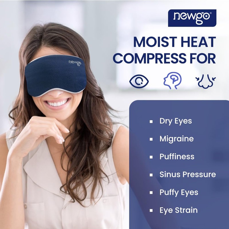 NEWGO Eye Mask for Dry Eyes Blue