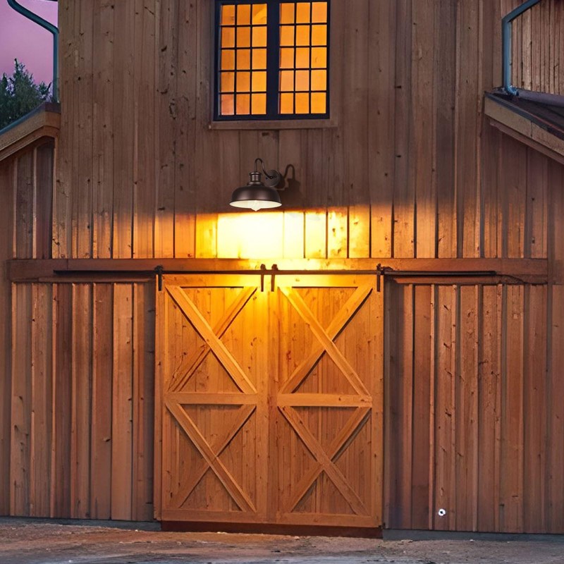 Diyel Solar Barn Light for Outside, Outdoor Wall Lights Solar