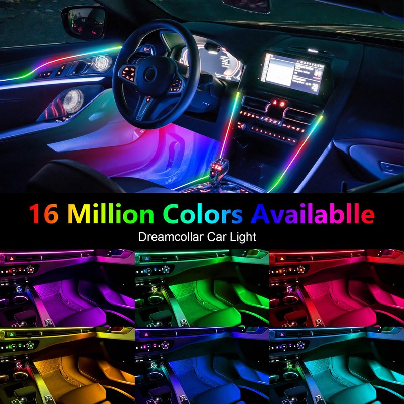 Dreamcolor Acrylic Interior Car Lights, WEBUPAR Car Accessories 2 in