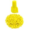 QWORK Yellow Winged Electrical Wire End Connectors Caps, 18-10 AWG,