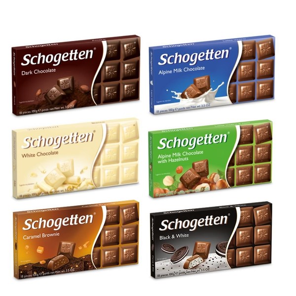 Schogetten Paquete de 6 barras de chocolate alemán
