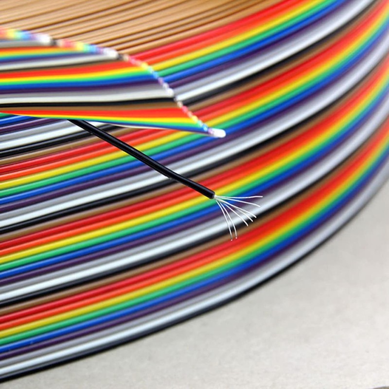 CEAoki Jump Wire, 10 Pieces, Breadboard Jumper Wire, Multicolored Dupont
