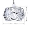 Chi-buy Modern Shiny Ceiling Lamp Shade Modern Polished Chrome and