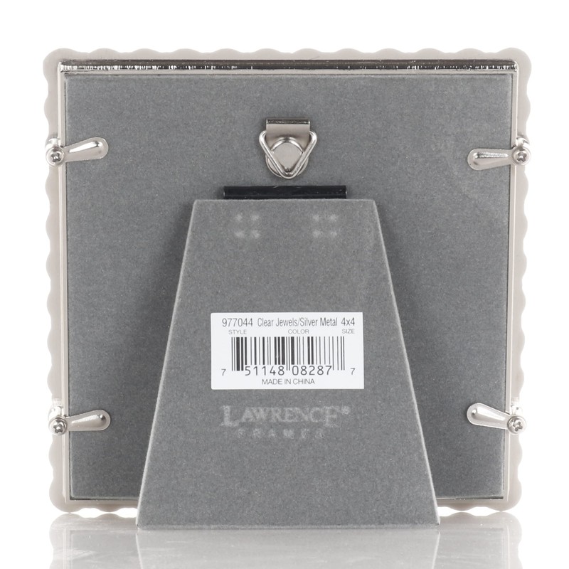 10 x 10 cm, silver metal frame - clear brilliance