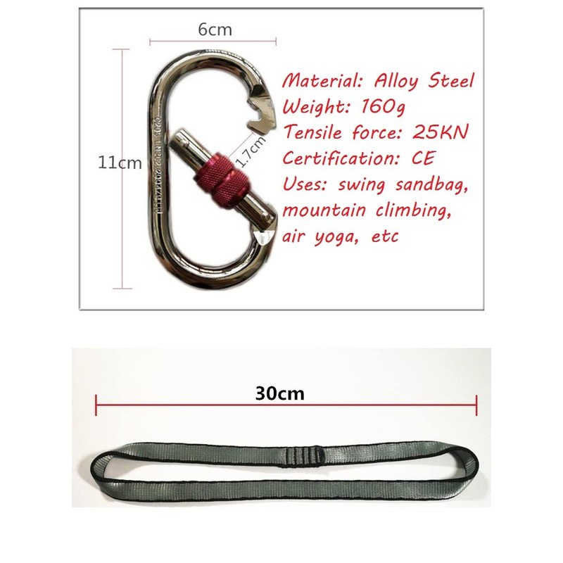HOUSON Heavy Duty Punch Bag Straps, Bag Hanger Heavy Bag