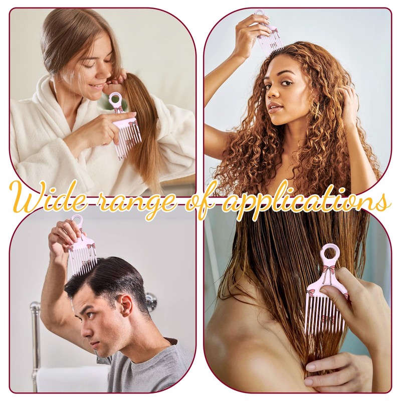 1PC Hair Pick,Afro Pick for Long Thick Curly Hair,Portable Styling