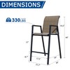 Stabrech Outdoor Bar Stools Set of 2, 44'' Patio Bar