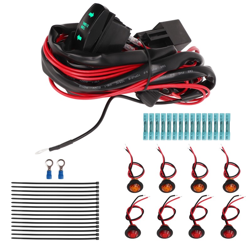 UTV Turn Signal Rocker Switch ATV Street Legal Lighting Kit