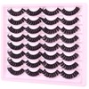 Russian Strip Lashes Natural Look False Eyelashes Fluffy D Curl
