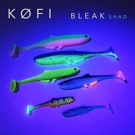 LMAB Bleak Shad 6 cm, 9 cm, 12 cm, 15 cm, 18 cm KÖFI Rubber Fish Fishing Lure Rubber Bait for Zander, Perch, Pike & Trout, Zander Bait, Pike Bait, Artificial Bait