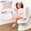 GROBRO7 15Pcs Unicorn Potty Training Reward Chart with Stickers, Rainbow