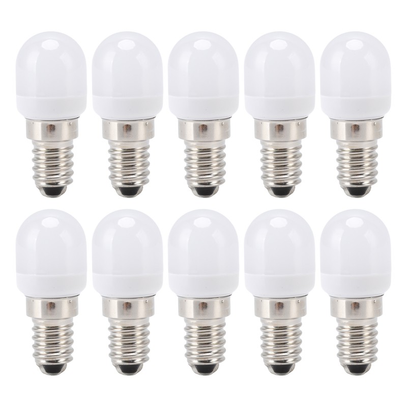 10Pcs E14 Light Bulb Stainless Steel 1.5W 220V LED Bulb