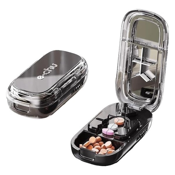 Echu Pill Cutter, Echu Pill Splitter, Adjustable 1/2 1/4 Splitter