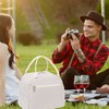 LEDAOU - Lonchera aislada para mujer, bolsa de almuerzo de