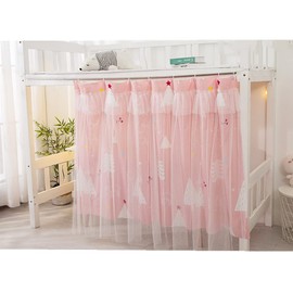 Dormitory Bunk Bed Curtains Single Sleeper Blackout Cloth Gauze Bed Tent Curtain Shading Net Student Dorm Home Dustproof Sleep Privacy Protection Bed Canopy Mosquito Protection Net Bedroom Cabin Decor