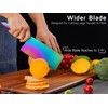 WELLSTAR Rainbow Meat Cleaver, 7 inch Iridescent Chinese Meat Vegetable