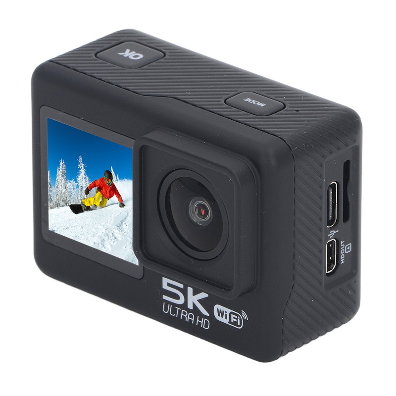 5K Action Camera 48MP 30FPS 170 Degree Wide Angle 16.4FT