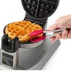 Mini Easy-Grip Waffle Tongs Holder, Non-Slip Handle,Red (1pc Waffle tongs)