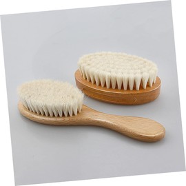 WOONEKY Shampoo Brush Scalp Massager Wool Brush for Hair Cleaning Baby Shampoo
