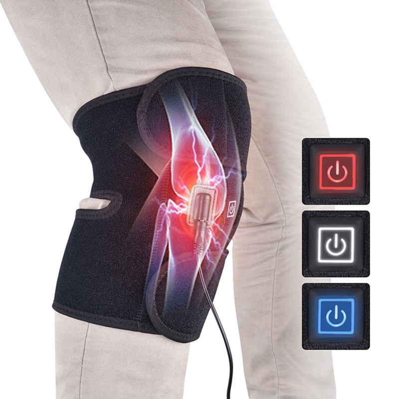 Heated Knee Brace Reduce Pain Muscle Soreness USB Charging Cold