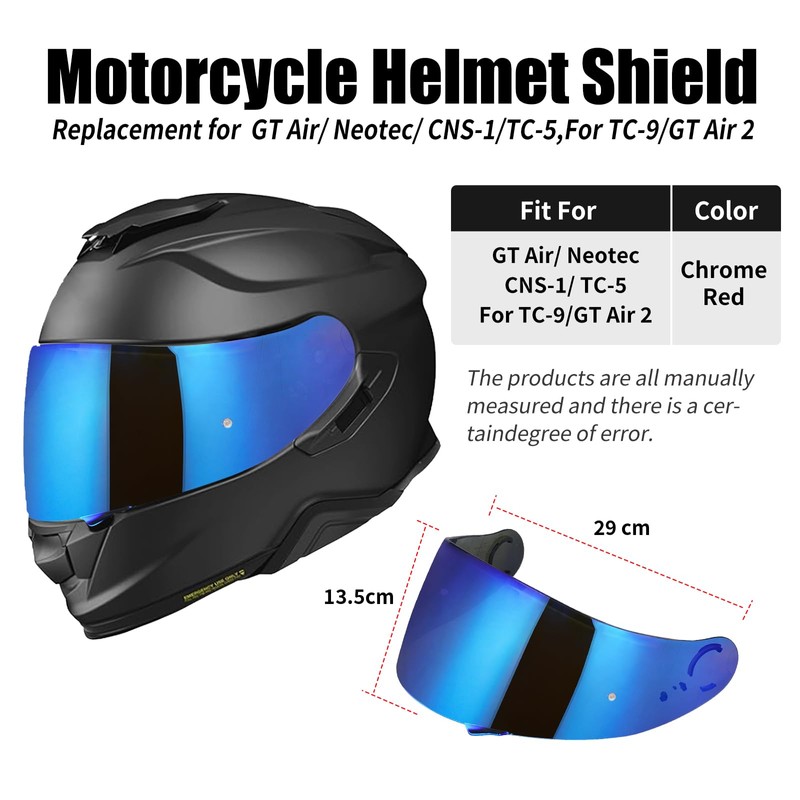 Motorcycle Helmet Visor for GT Air Neotec CNS-1 TC-5 TC-9