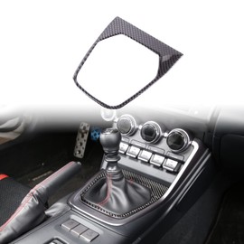 CHEAYAR Carbon Fiber Car Gear Shift Panel Frame Cover Interior Trim Sticker Compatible with Subaru BRZ Scion FR-S Toyota GT86 2022, Car Interior Gear Shift Frame Trim Sticker