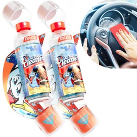 PeerBasics Gunk Getter - Travel Spray Bottle With Microfiber Cap - All Purpose Cleaner - Fresh (2 Pack)