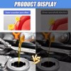 Unbranded 5Pcs Yellow Fuel Gas Can Jug Vent Cap Blitz