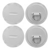 4PCS Stainless Steel PVC D Ring Patch with 11.8in Anchor