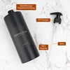 Esdallina 500 ml Soap Dispenser with 22 Black Labels Minimalist