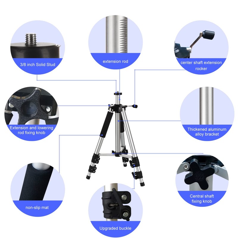 SKERELL Projector Stand Tripod Adjustable: Universal Laptop Standing Height from