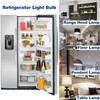 ZHENMING KEI D34L Refrigerator Bulb AC100-265V 3.5W Fridge Light Bulb