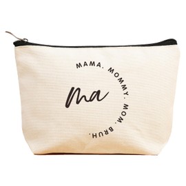 Funny Mom Gift From Daughter Son,Mother's Day Gifts for Mom-Birthday Thanksgiving New Year Christmas Gifts for Mom-Best Friend Mom-Mama Mommy Mom Bruh-Makeup Bag Gifts,Cosmetic Pouch,Travel Case