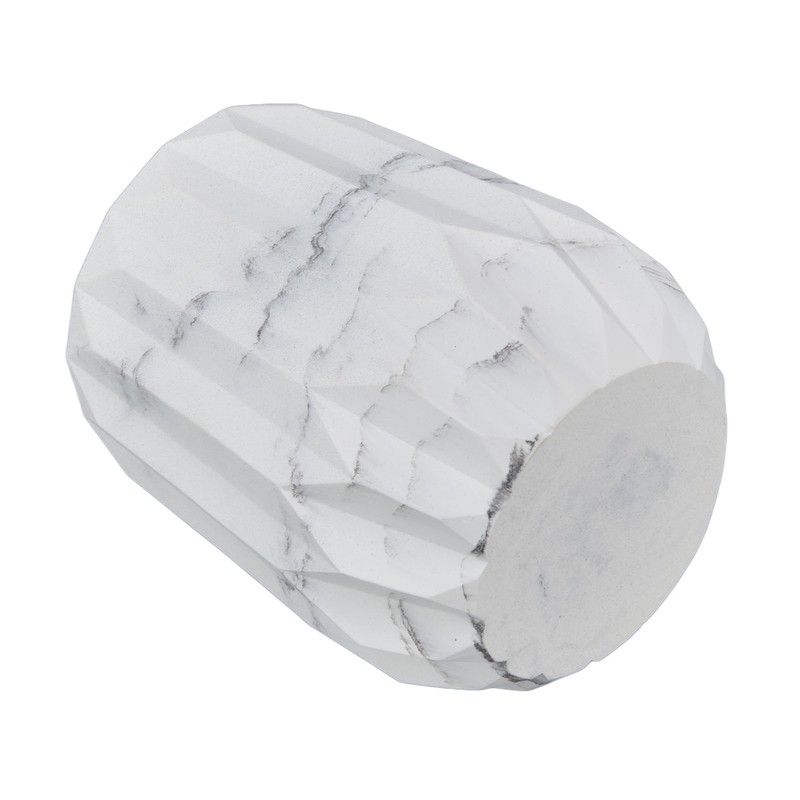 Makeup Brush Holder Durable Glossy Resin Large Capacity Modern Design