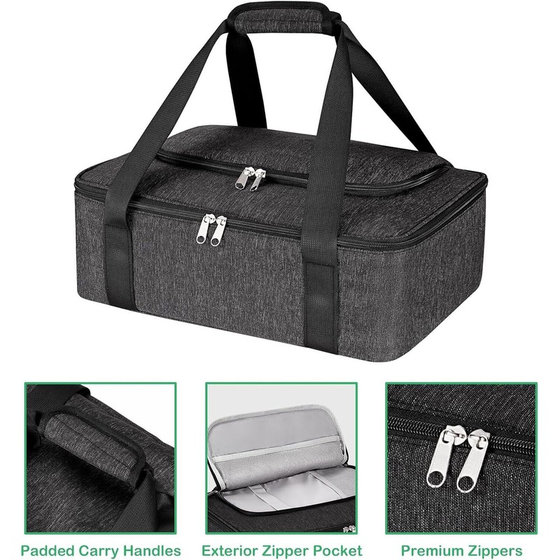 KENOBE Insulated Casserole Carrier Casserole Dish Bag Carrying Case Portable