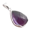 Echter lila Amethyst 925 Sterling Silber Anhänger Geschenk