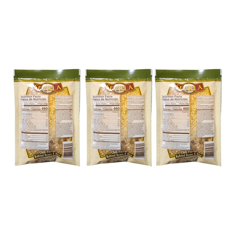 Refried Beans & Rice (3 Pack, Chili Flavor)