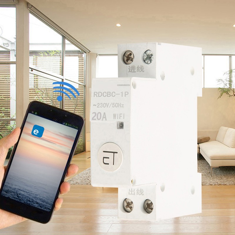 Intelligent WIFI Circuit Breaker Remote Control Switch for Distribution Box