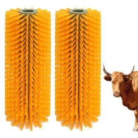 Entire Livestock Scratching Brush Horse Scratcher Full Massage Grooming Brush Animal Back Itch Relief With 16 Screws for Goat，Cattle, Sheep, Horses, Pigs (Yellow)