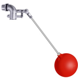 3/4 Inch Stainless Steel Float Valve for Water Tank, Heavy-Duty Design with Adjustable Angle Rod for Water Level Control, Includes 6 Inch Float Ball – Ideal for Water Troughs