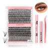 Extensiones Pestañas Diy, Kit De Racimos De Pestañas Mixto