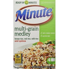Minute Multi-Grain Medley Brown Rice Red Rice Wild Rice Quinoa 4 - 3 Oz Bags (Pack of 4)