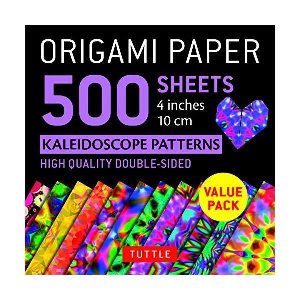 Origami Paper 500 sheets Kaleidoscope Patterns 4" (10 cm): Tuttle