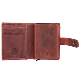Greenburry Vintage Original RFID Leather Wallet 8 cm, Rusty Red