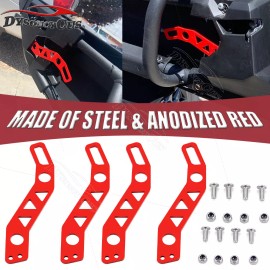 DYSO 4pcs Red Door Latches Handles Fit 2017-24 Can-Am Maverick X3 X DS RS Turbo R Max