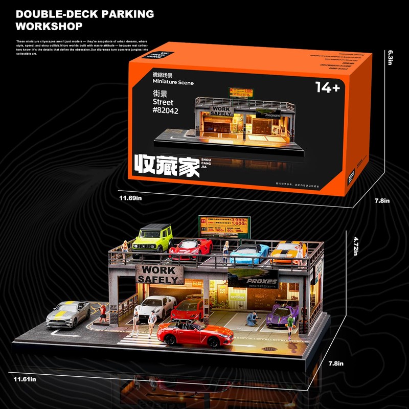 kivmcds 1/64 Hot Die Cast Wheel Display Case,Car Model Display