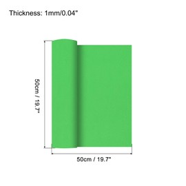 MECCANIXITY EVA Foam Sheets Fruit Green 20 Inch x 20 Inch 1mm Thick Crafts Foam EVA Sheets for Costumes, Arts and Crafts Projects Pack of 5