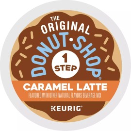 The Original Donut Shop, One Step Latte - Caramel Latte 20 count pack of 1